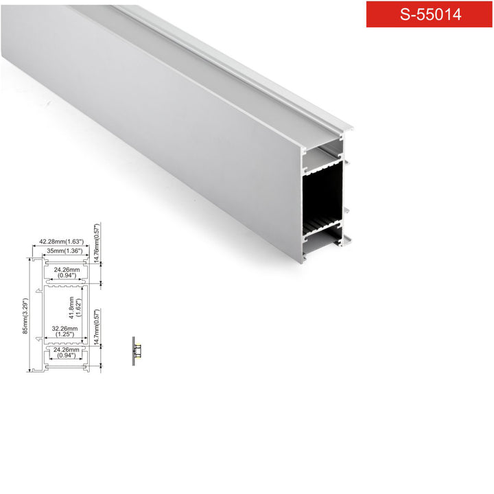 Aluminum lighting profile