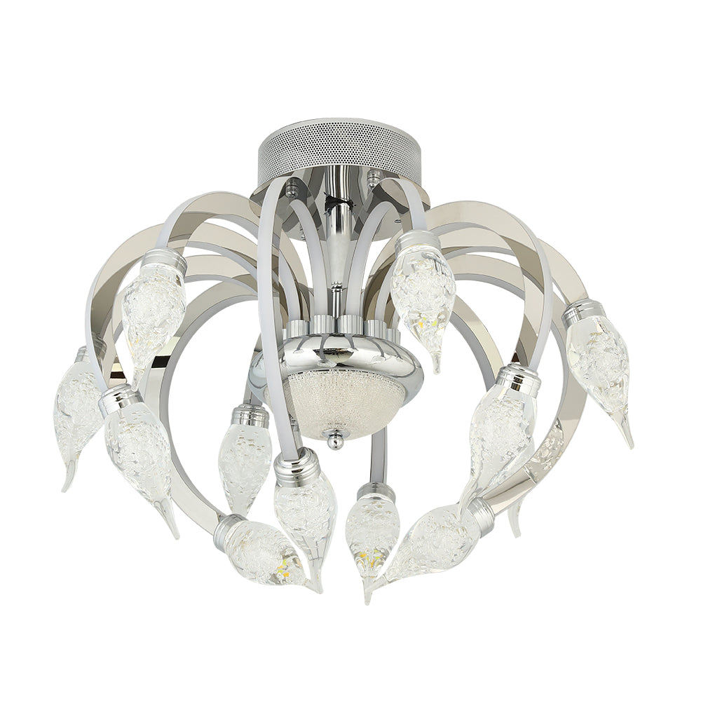 Crystal ceiling mounted lamp 141W