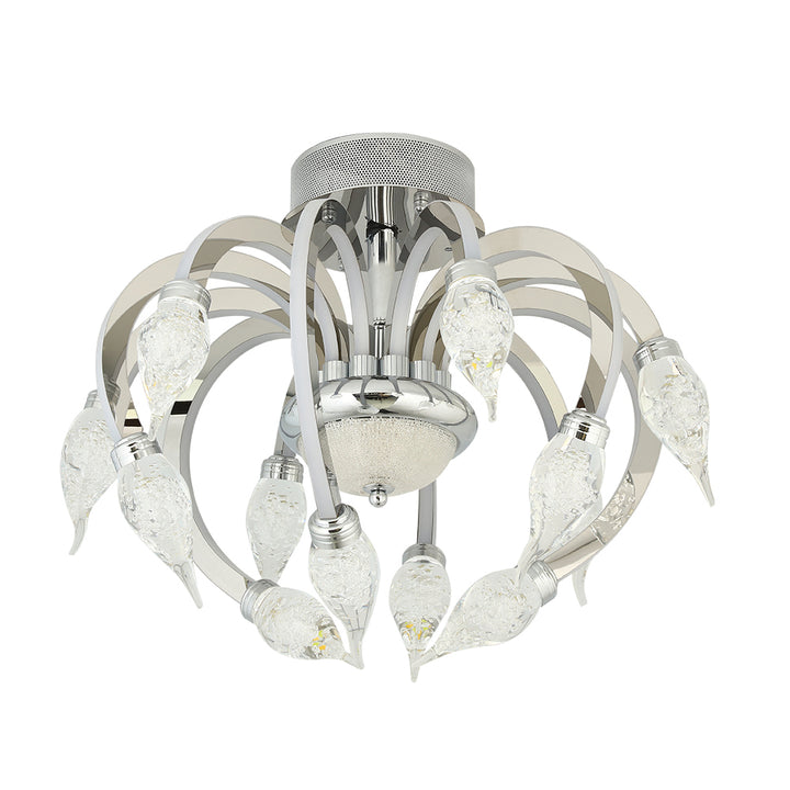 Crystal ceiling mounted lamp 141W