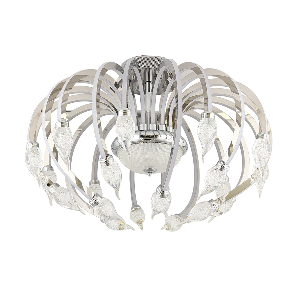 Crystal ceiling mounted lamp 141W