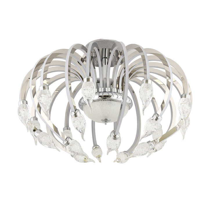 Crystal ceiling mounted lamp 141W