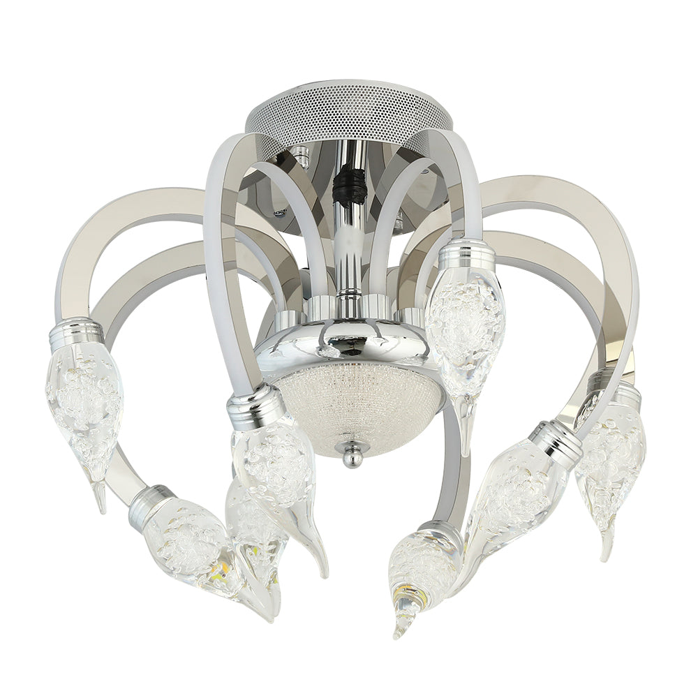 Crystal ceiling mounted lamp 92W
