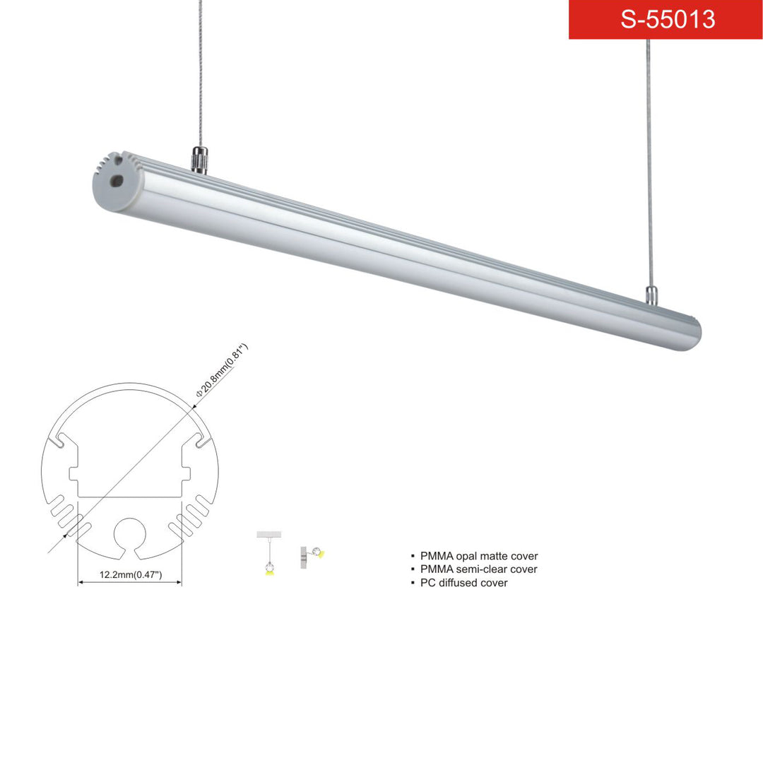Aluminum lighting profile