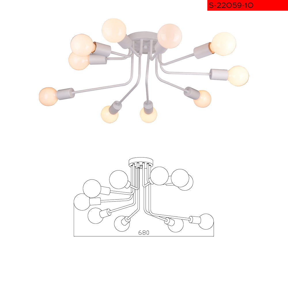 Ceiling mounted lamp