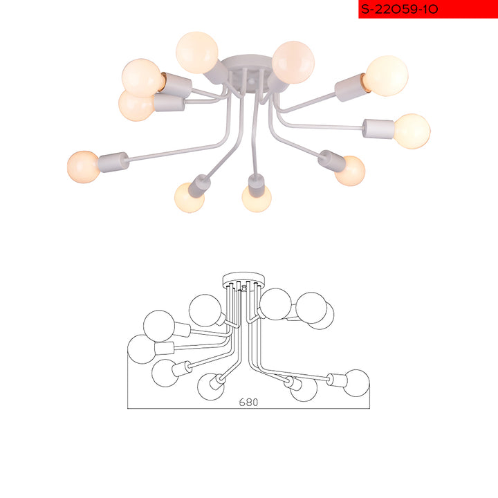 Ceiling mounted lamp