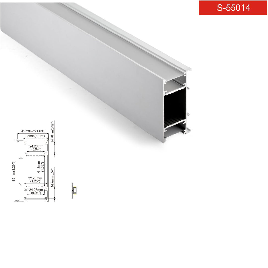 Aluminum lighting profile