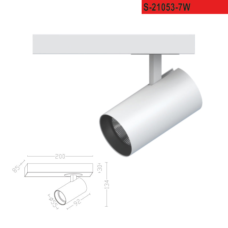 Spot lamp Ceiling-mounted spot 7W 3000K