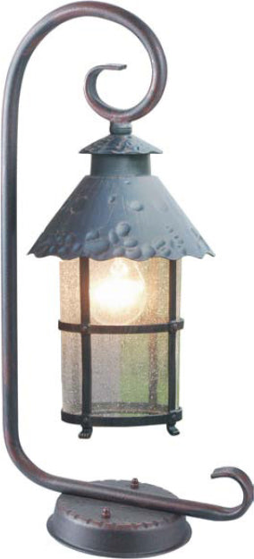 Standing lamp for garden railing