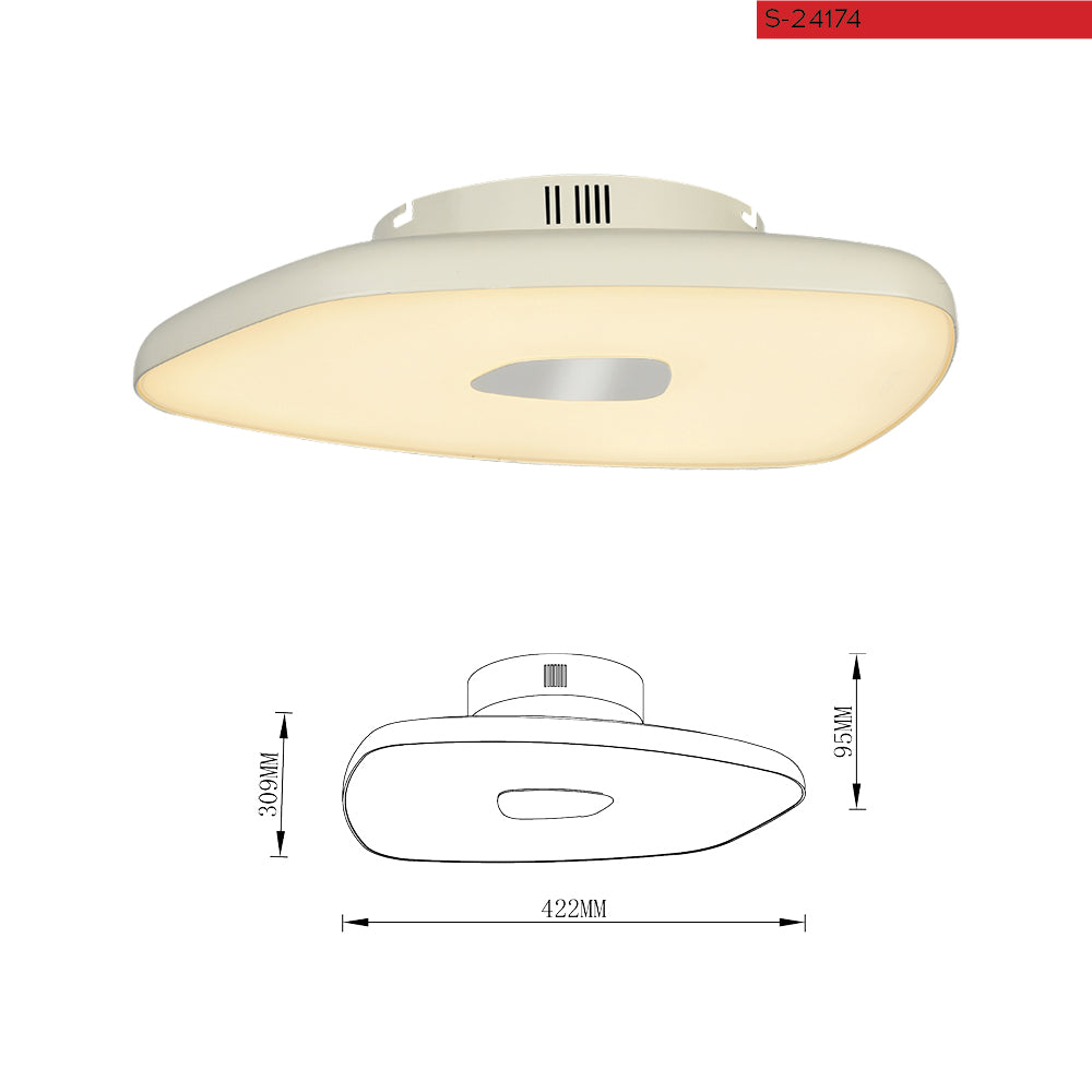 Ceiling mounted lamp 4000K 48W