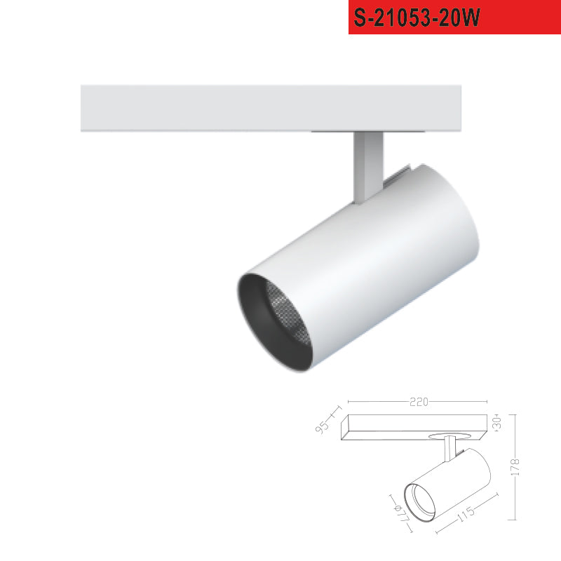 Spot lamp Ceiling-mounted spot 20W 3000K